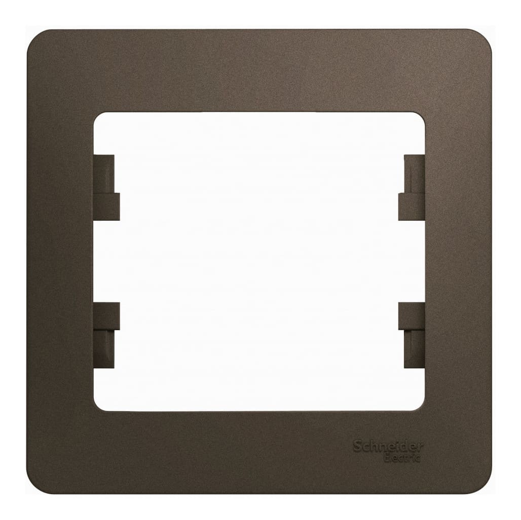 Рамка для розетки Schneider Electric Glossa GSL000801 (1-местная, шоколад)