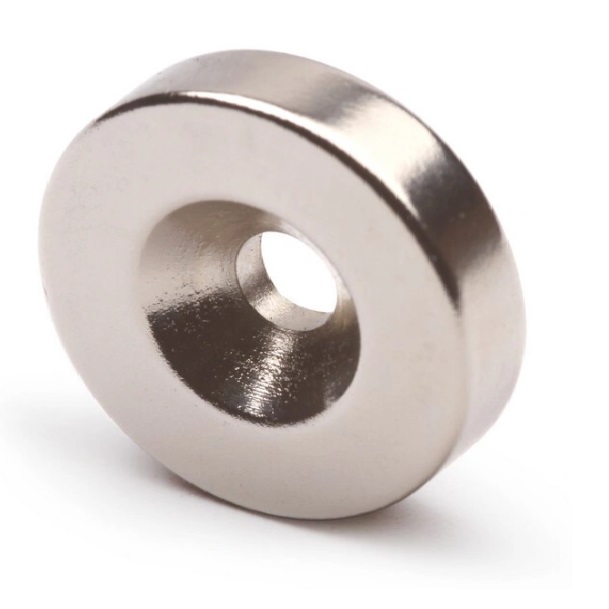 Неодимовый магнит MaxPull 00256 25мм х 3мм (диск, с зенковкой 4,5/7,5)