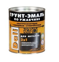 Эмаль по ржавчине Dali 20537 2л (серый-графит RAL7024)
