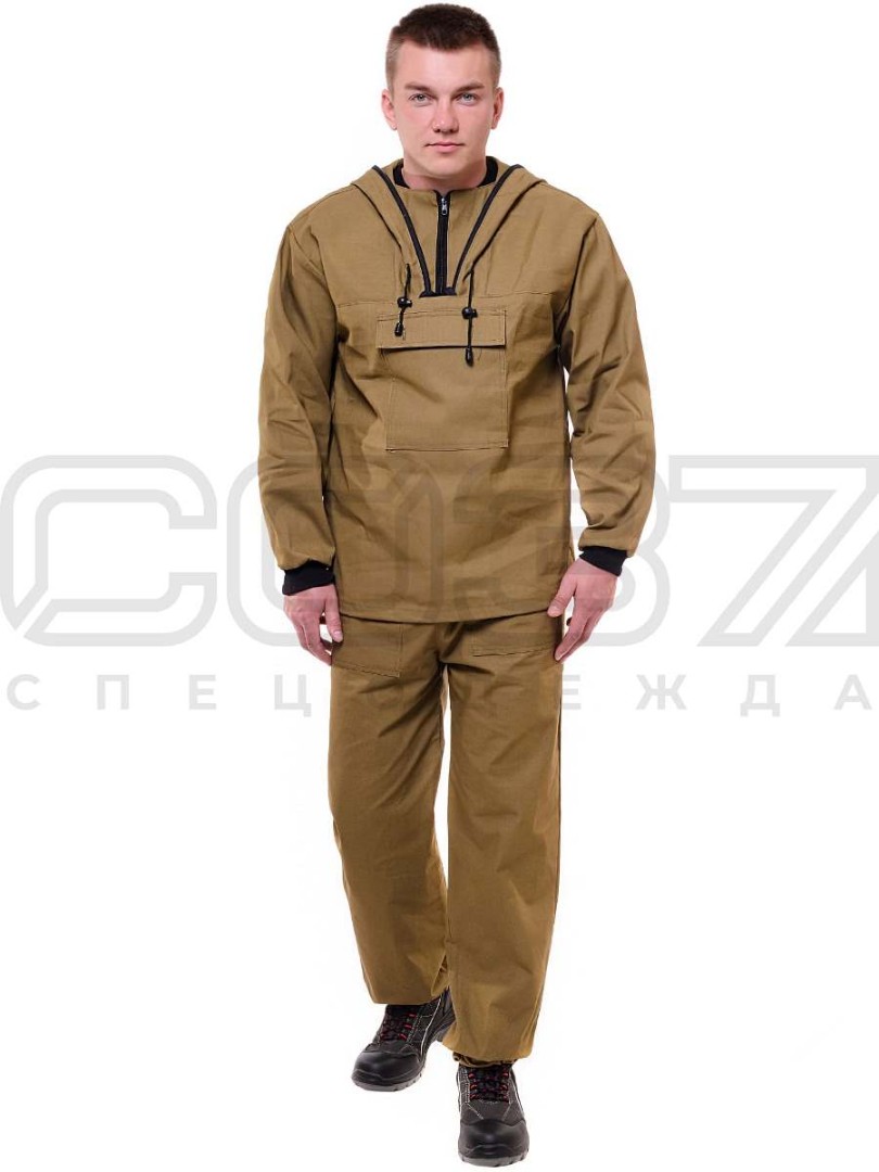 Костюм противоэнцефалитный Спецодежда 37 СОЛКОМ00360 (ткань палатка, куртка, брюки, размер 56-58, рост 170-176)