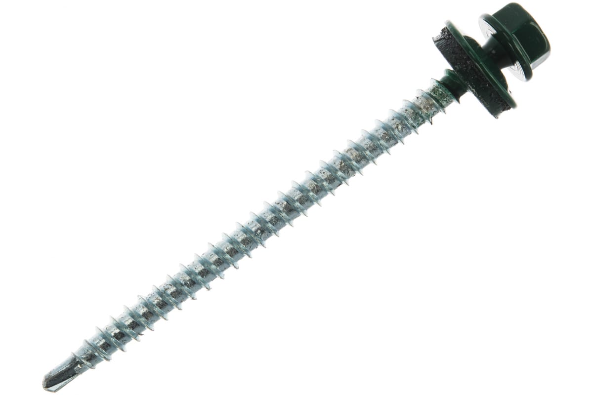 Саморезы кровельные Daxmer 4,8х70 мм (по дереву, цвет RAL 6005)