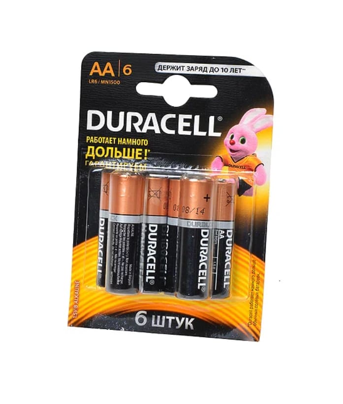 Батарейки Duracell 5000394107458 АА LR6 6шт