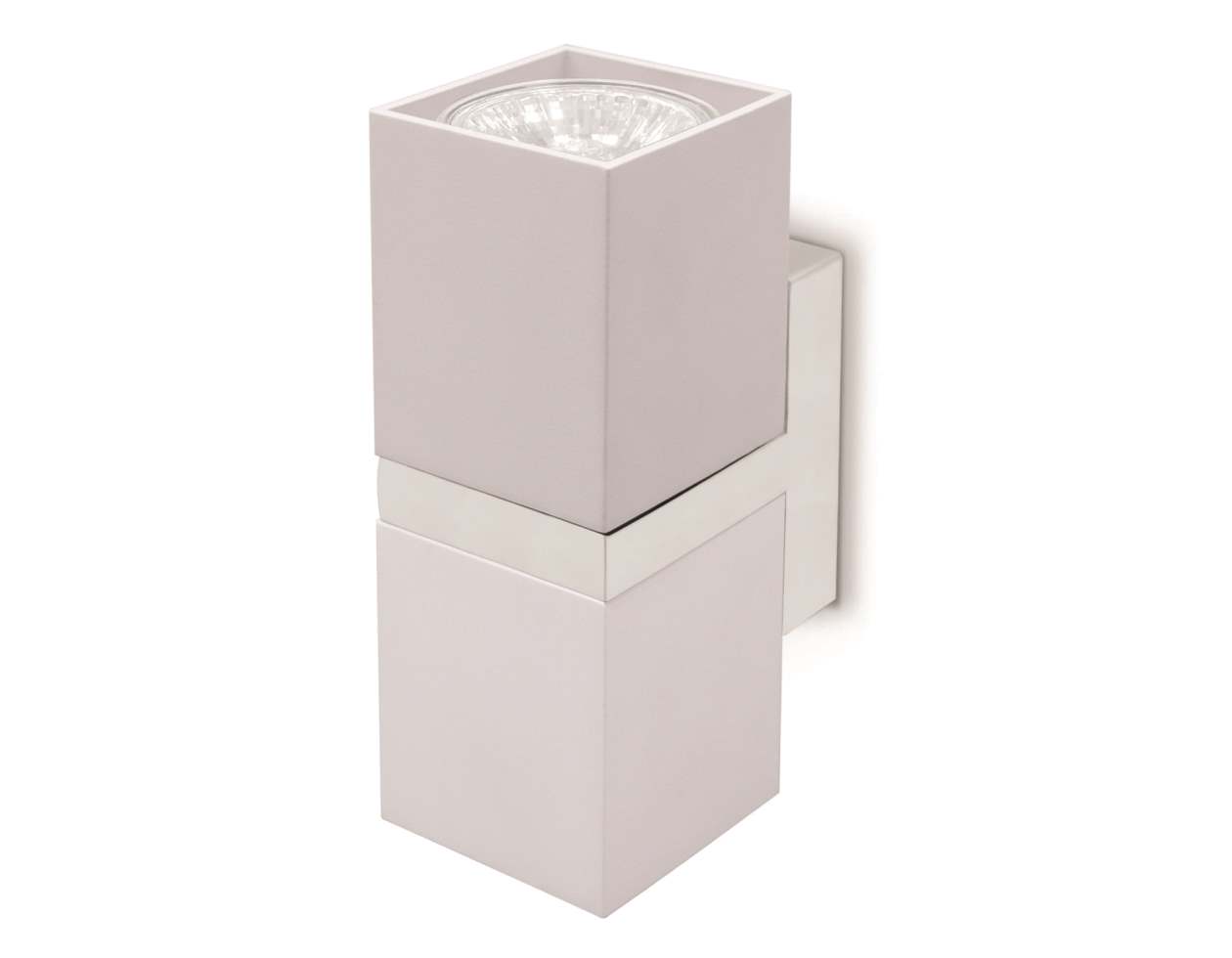 Светильник настенный Ambrella light FW245/2 WH/CH GU10х2 max 12Вт 155х61х80 мм (белый, хром)