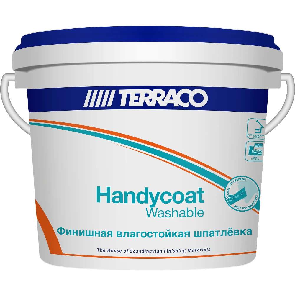 Шпатлёвка финишная влагостойкая Terraco Handycoat Washable 5кг
