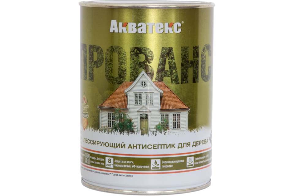 Антисептик для дерева лессирующий Акватекс Прованс 0,75л (сосна)