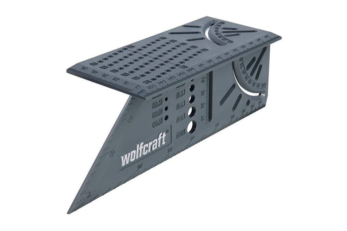 Угольник разметочный Wolfcraft 5208000 (3D, многофункциональный)