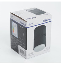Светильник потолочный Feron ДПО-12w 41456 GX53 4000К (без лампы, со светодиодной подсветкой, черный)