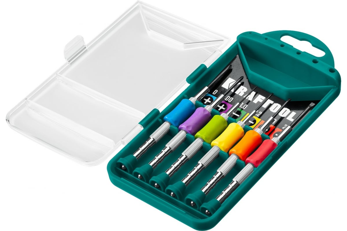 Набор часовых отверток в боксе Kraftool Precision-6 25679