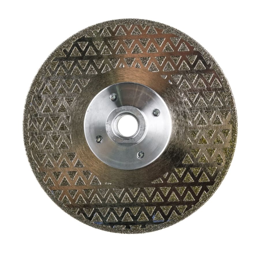 Диск алмазный отрезной Hilberg Super Ceramic Flange HM514 М14 125мм х 28мм х 2мм (сплошной)