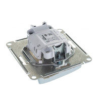 Выключатель Schneider Electric Glossa SE GSL000351 1063751 10А IP20 (2-клавишный, алюминий, схема 5)