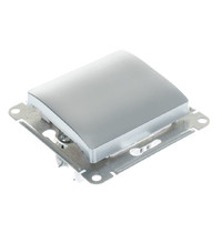 Переключатель проходной Schneider Electric Glossa SE GSL000361 1063753 10А IP20 10AX (1-клавишный, алюминий, схема 6)