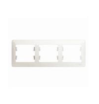 Рамка Schneider Electric Glossa GSL000603 (3 поста, горизонтальная, перламутр)
