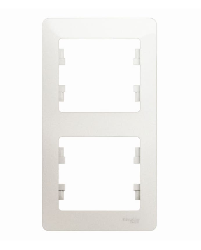Рамка Schneider Electric Glossa GSL000606 (2 поста, перламутр)
