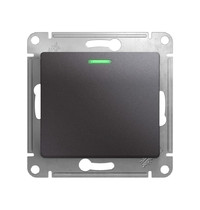 Выключатель Schneider Electric Glossa GSL001313 10A IP20 10AX (1-клавишный, с подстветкой графит)
