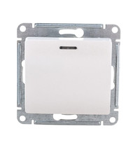 Выключатель Schneider Electric Glossa GSL000613 10A IP20 10AX (1-клавишный, с подстветкой, перламутр)