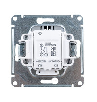 Выключатель Schneider Electric Glossa GSL001353 10A IP20 10AX (2-клавишный, с подстветкой, графит)