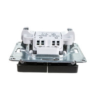 Выключатель Schneider Electric Glossa GSL001353 10A IP20 10AX (2-клавишный, с подстветкой, графит)