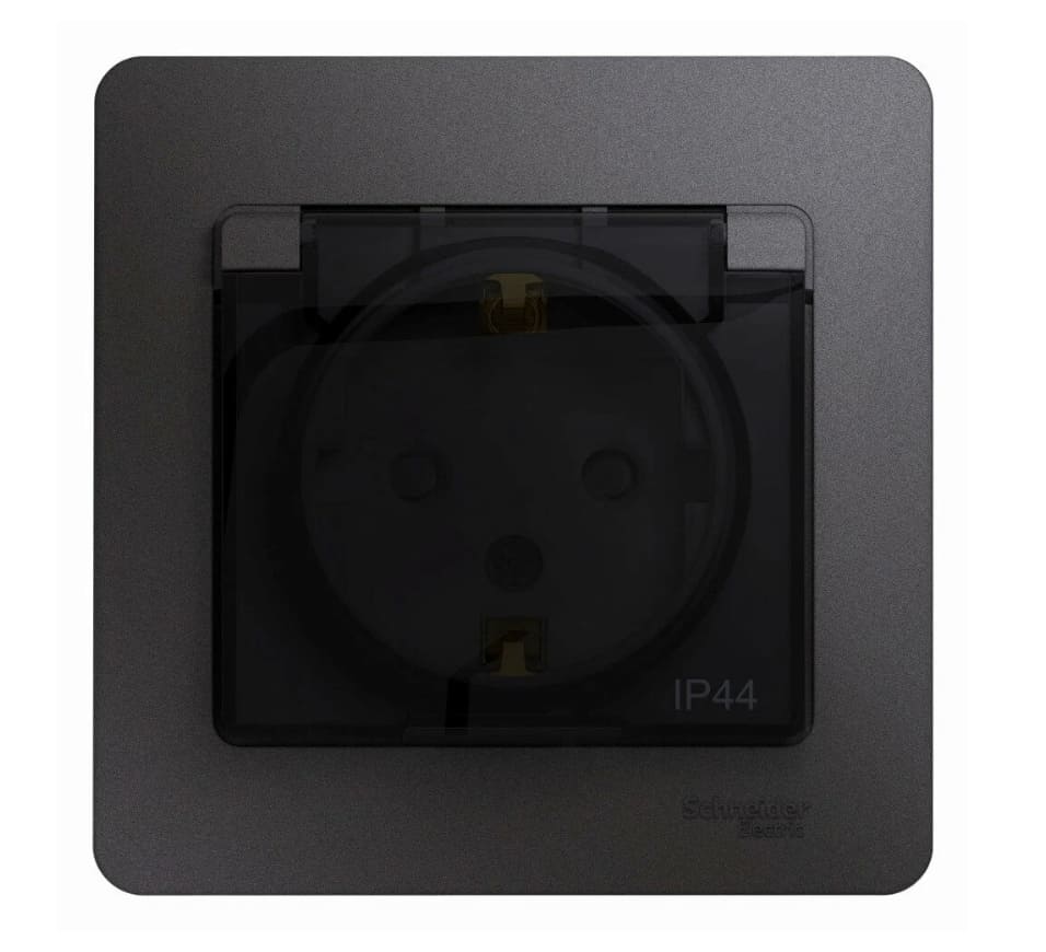 Розетка штепсельная Schneider Electric Glossa GSL001348 16A IP44 250В
