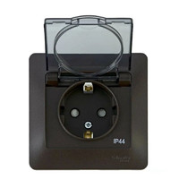 Розетка штепсельная Schneider Electric Glossa GSL001348 16A IP44 250В