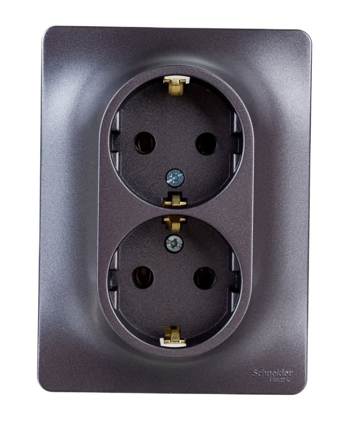 Розетка штепсельная Schneider Electric Glossa GSL0001324 16A IP20 250В